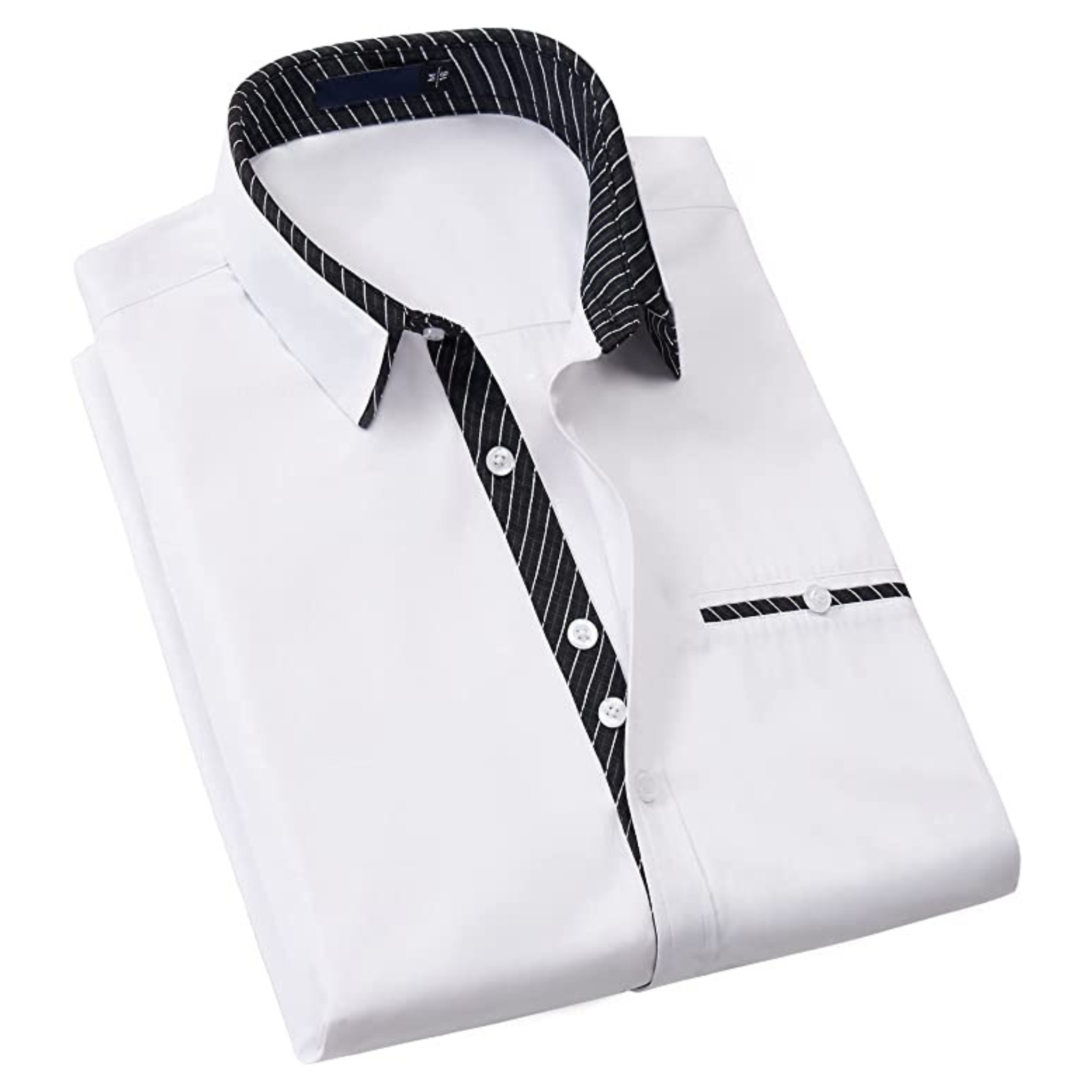 CAMICIA EDER FANTASIA BICOLORE BIANCA