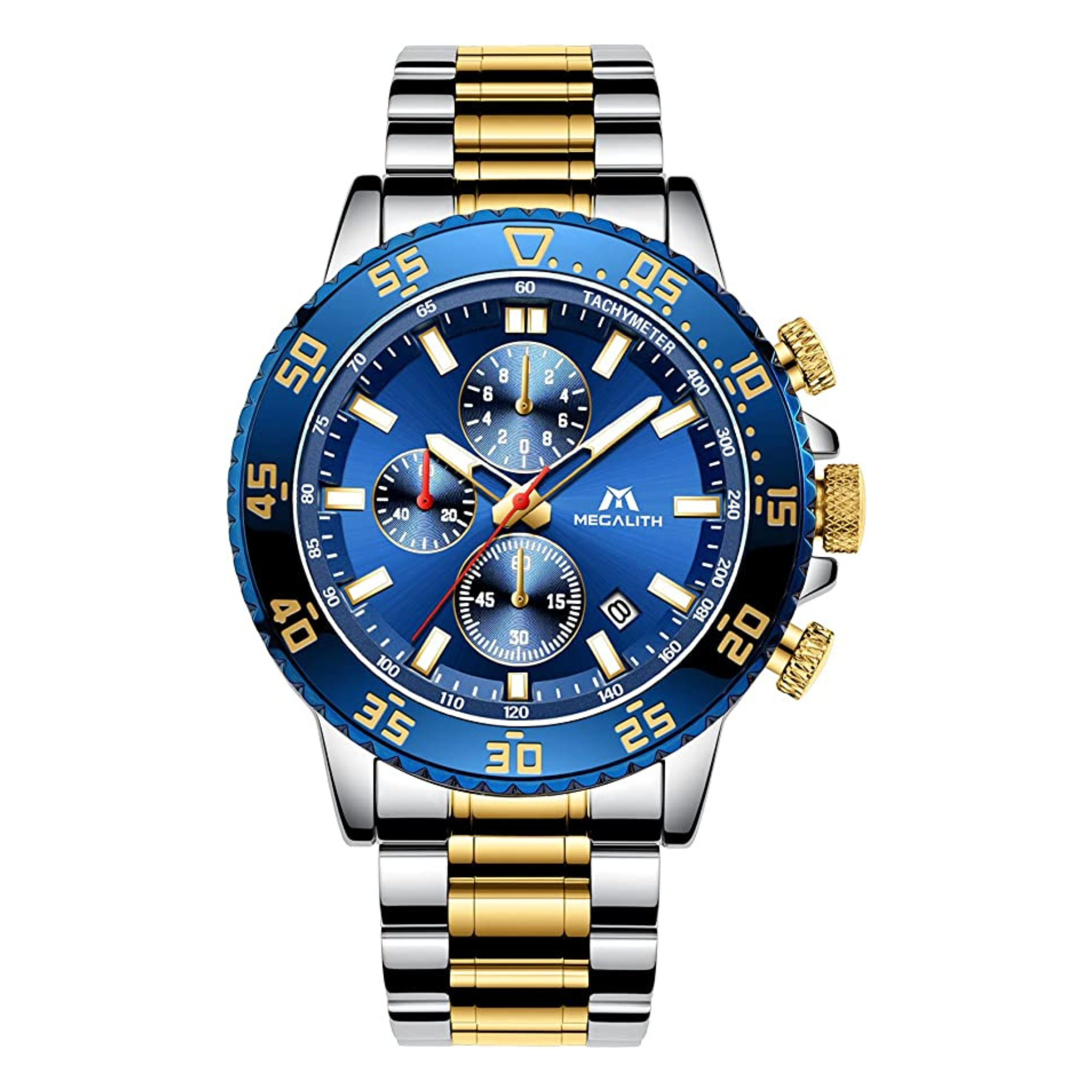 OROLOGIO IN ACCIAIO BLU/ORO