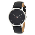 TOMMY HILFIGER OROLOGIO IN PELLE NERO