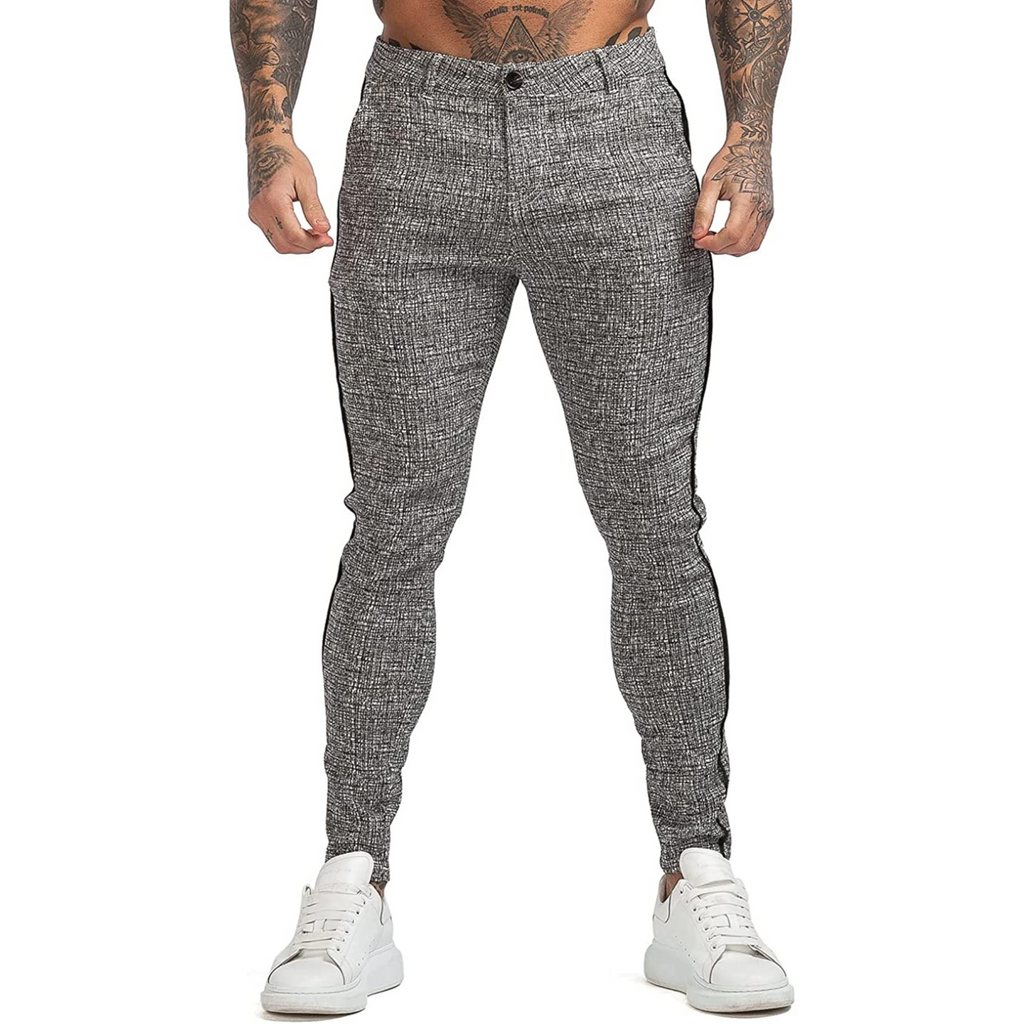 PANTALONE A QUADRI GRIGIO 4