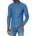 WRANGLER CAMICIA DI JEANS BLUE DENIM