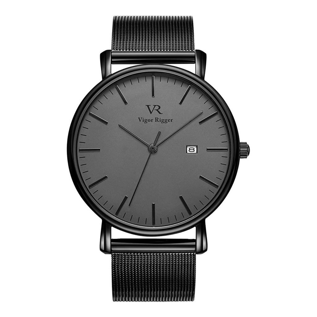 OROLOGIO AL QUARZO IN ACCIAIO NERO