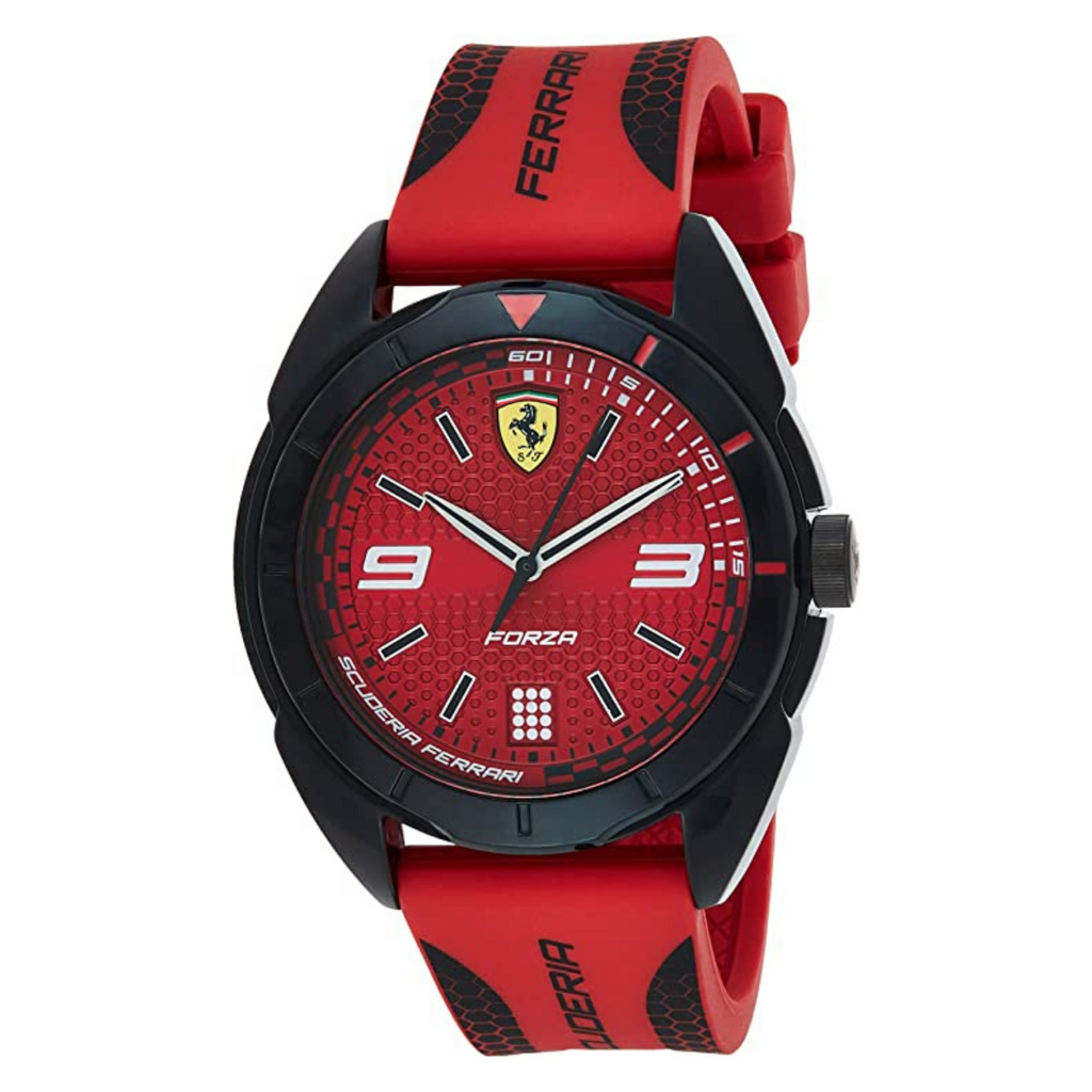 FERRARI SCUDERIA OROLOGIO ROSSO FORZA