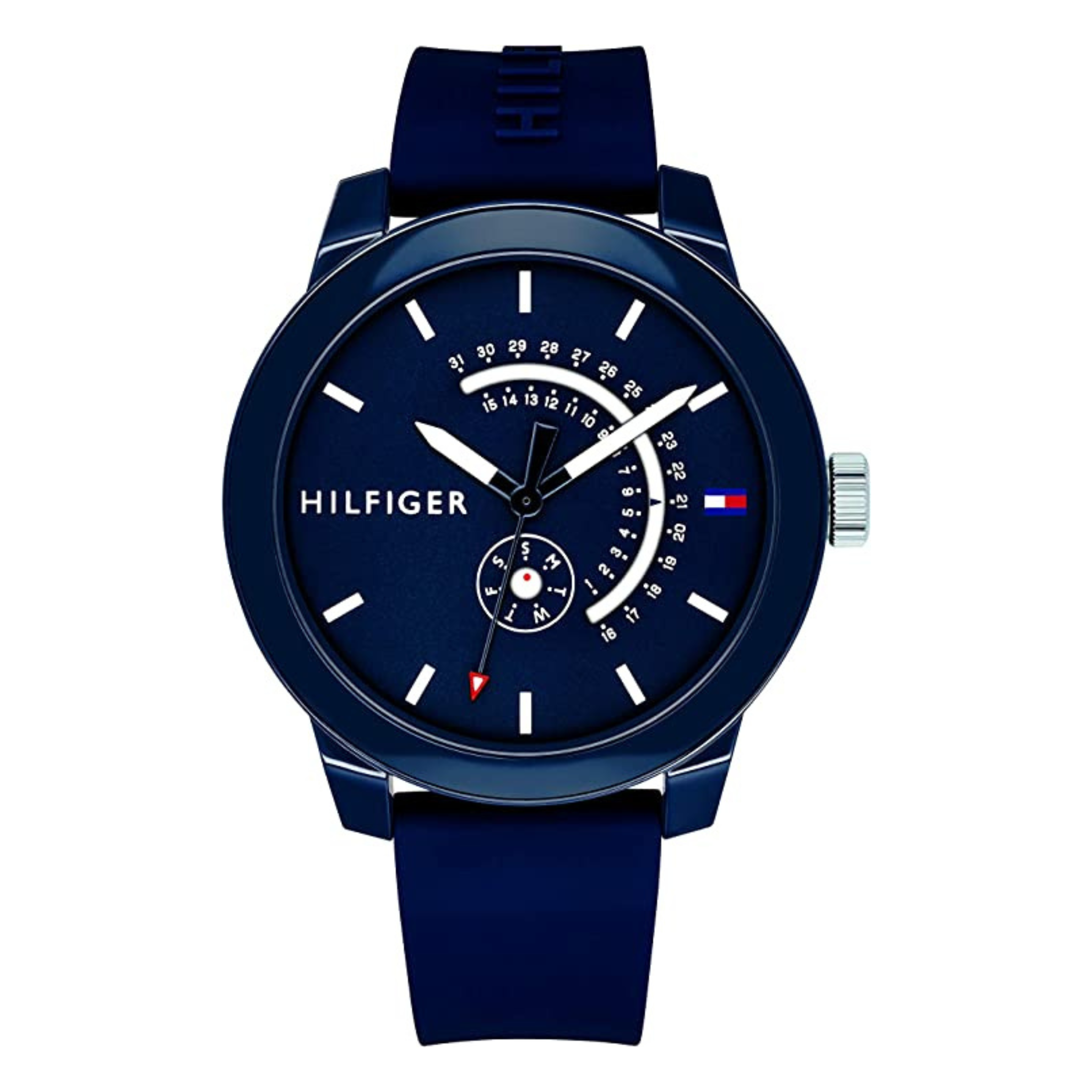 TOMMY HILFIGER OROLOGIO BLU GOFFRATO
