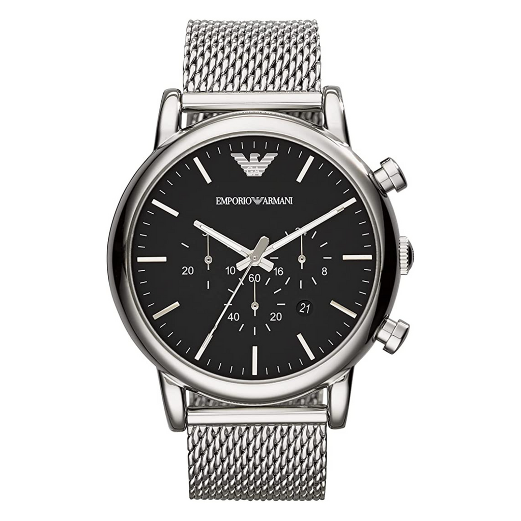EMPORIO ARMANI OROLOGIO IN ACCIAIO NERO