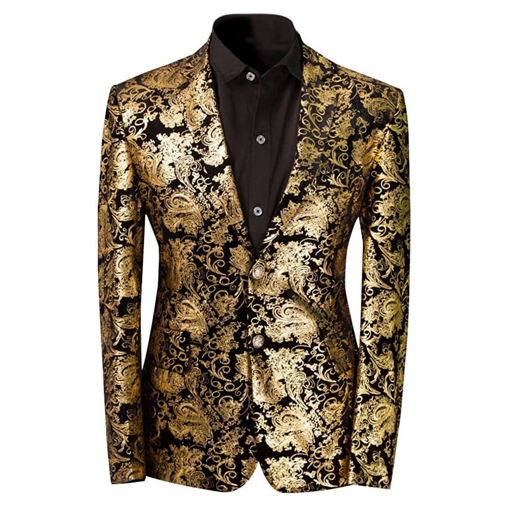 BLAZER FANTASIA FLOREALE DORATO