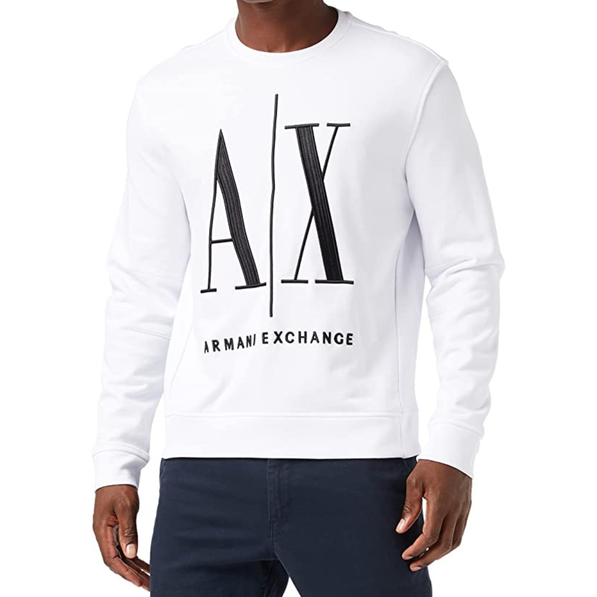 ARMANI EXCHANGE FELPA BIANCA