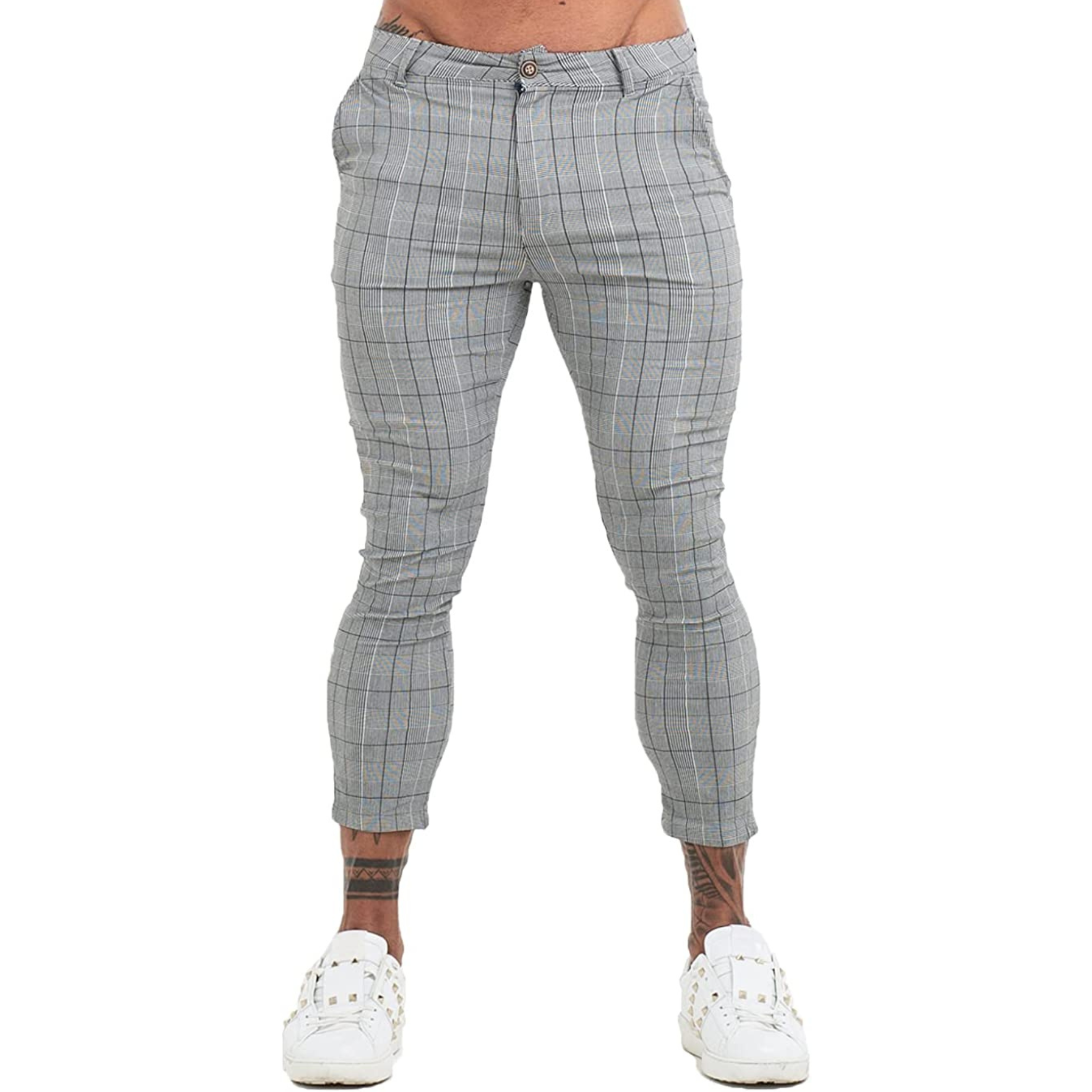 PANTALONE A QUADRI GRIGIO 3