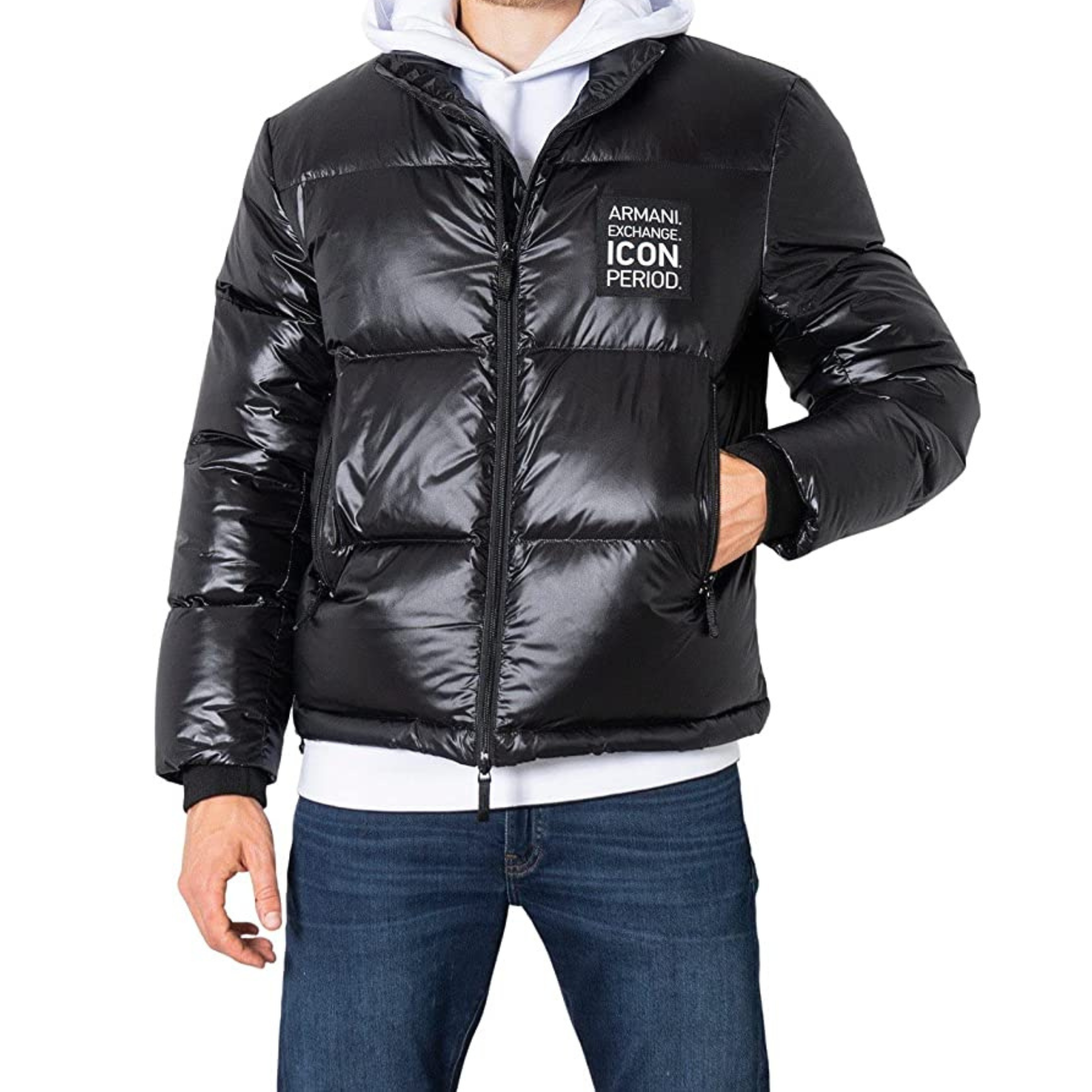 ARMANI EXCHANGE GIUBBOTTO PIUMINO ICON NERO