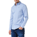 TOMMY HILFIGER CAMICIA TINTA UNITA CELESTE