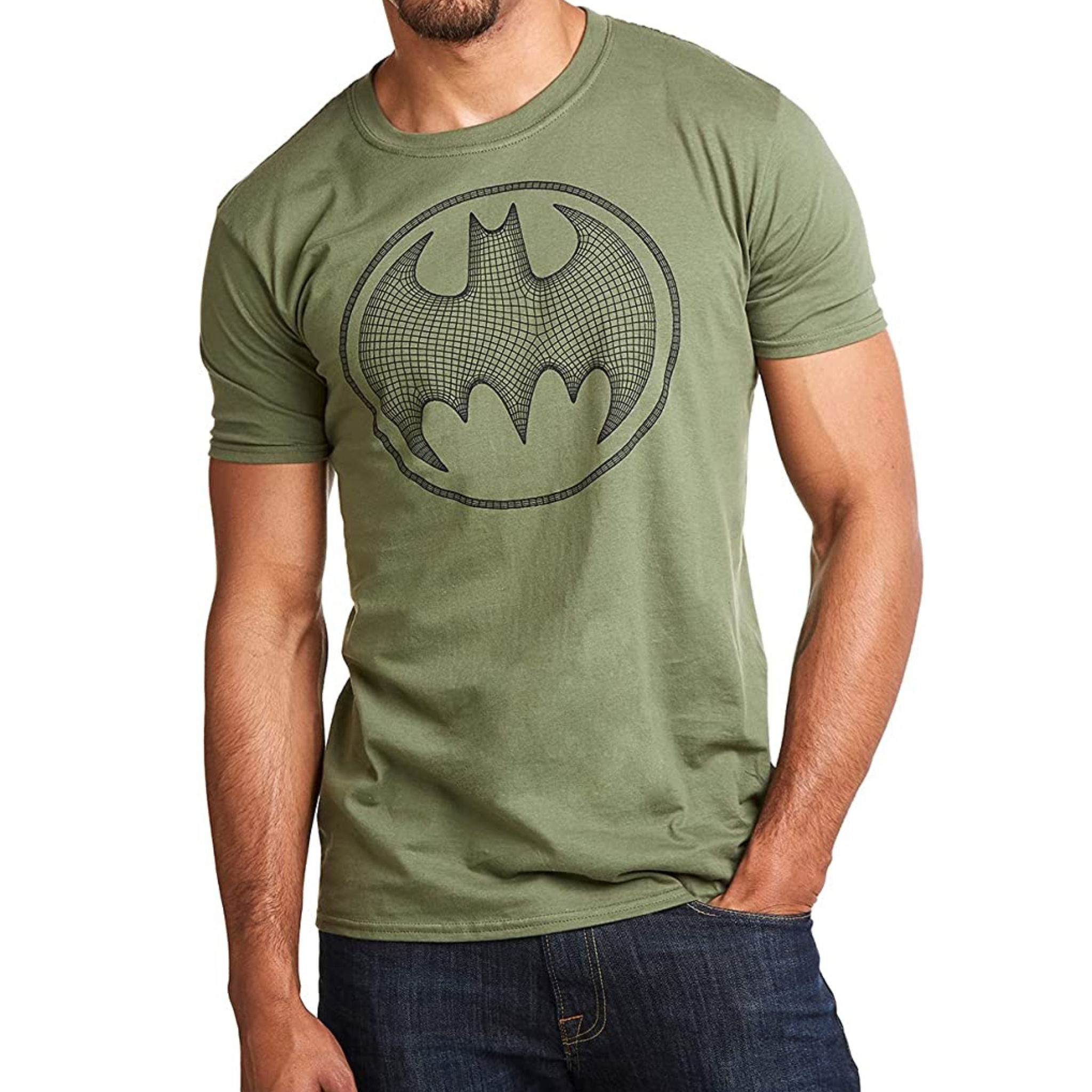 BATMAN T-SHIRT VERDE CON LOGO