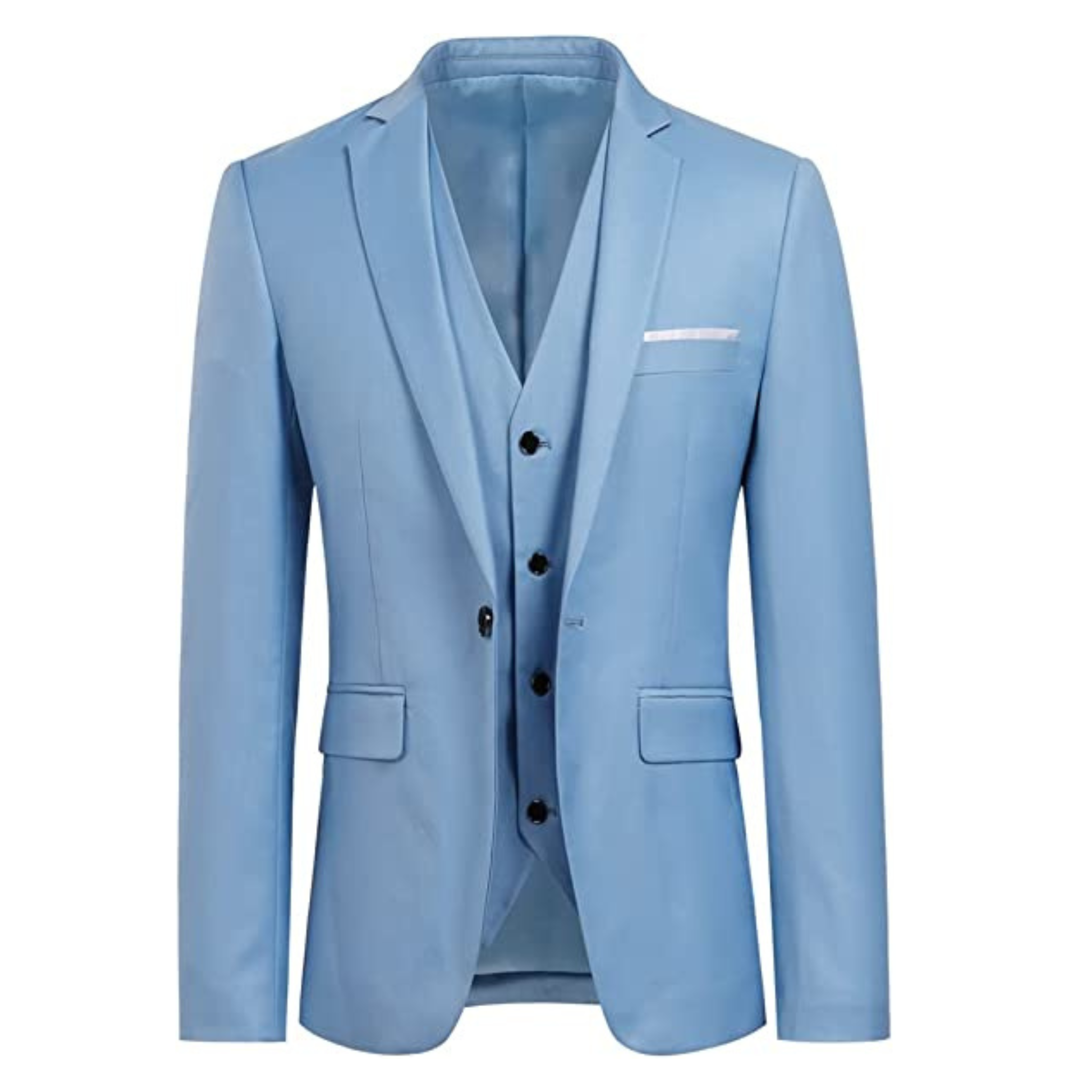 ABITO BECKER 3 PEZZI CELESTE