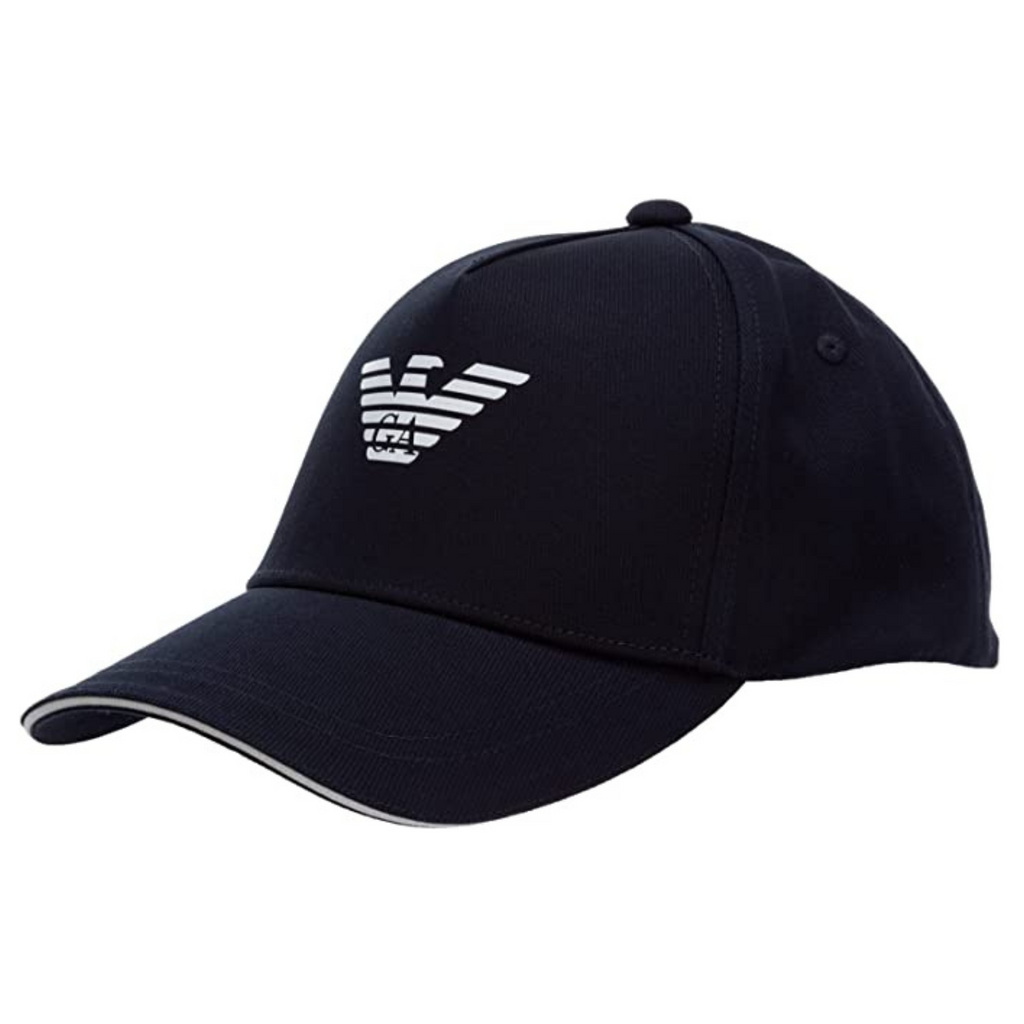 EMPORIO ARMANI CAPPELLO BLU CON LOGO