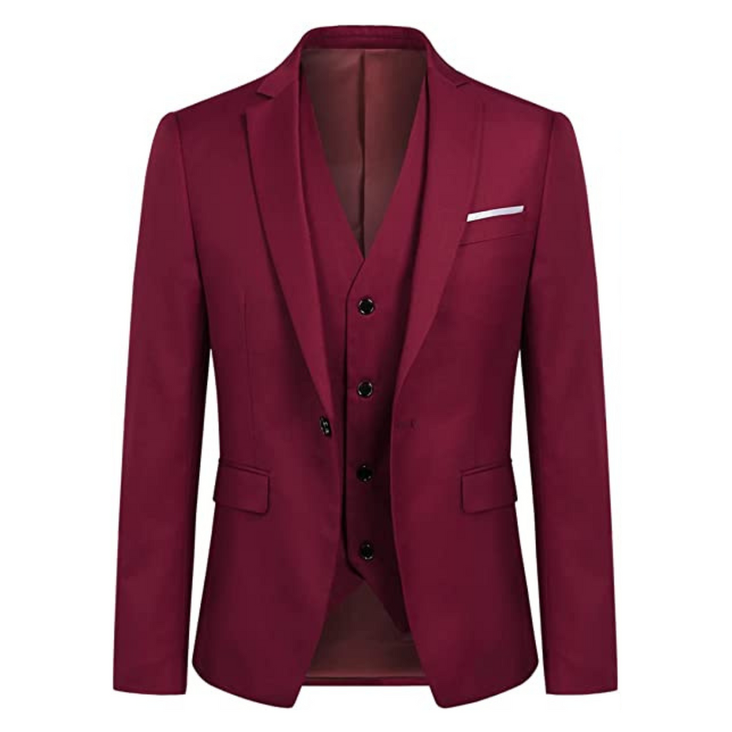 ABITO BECKER 3 PEZZI BORDEAUX