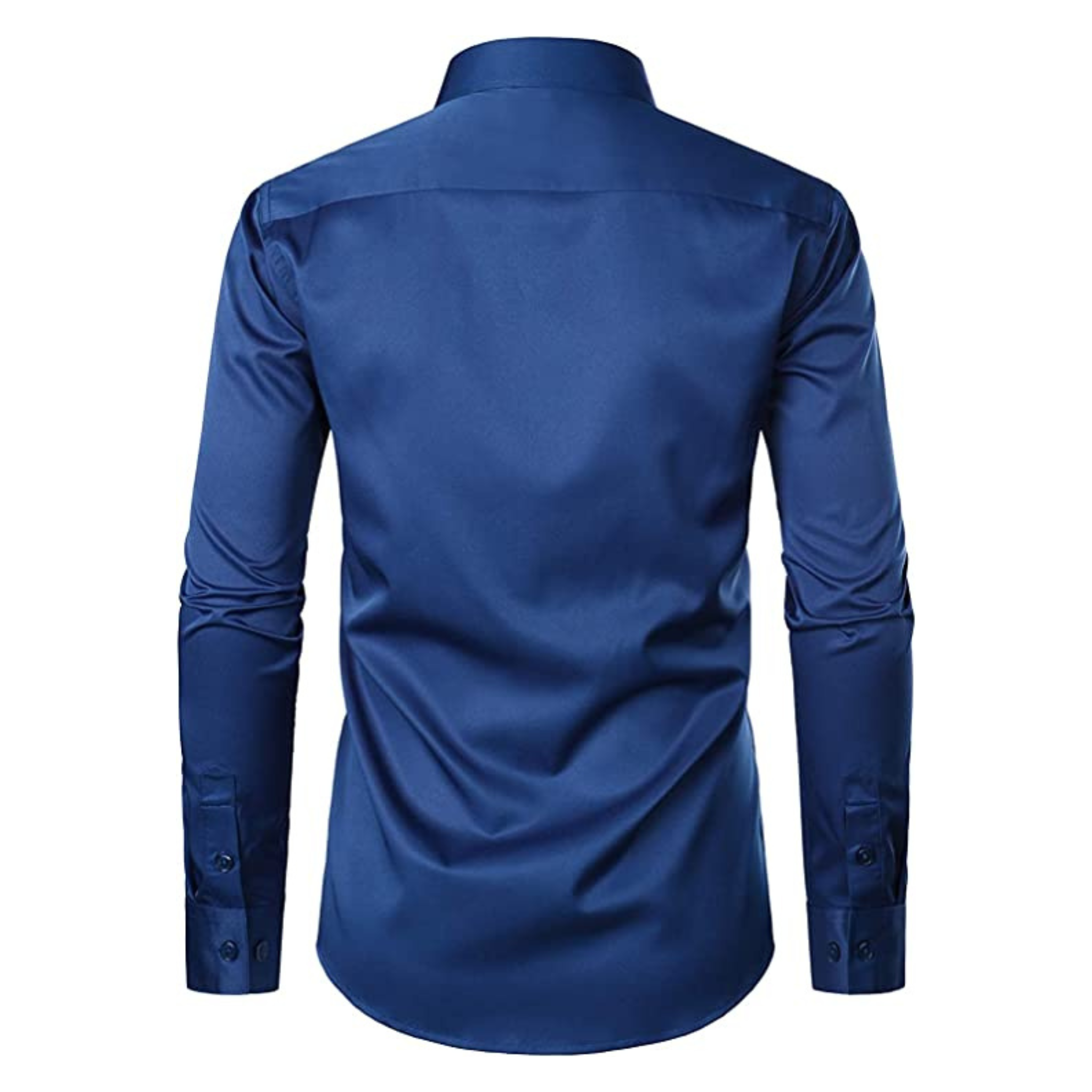 CAMICIA CHRIS TINTA UNITA BLU INDACO