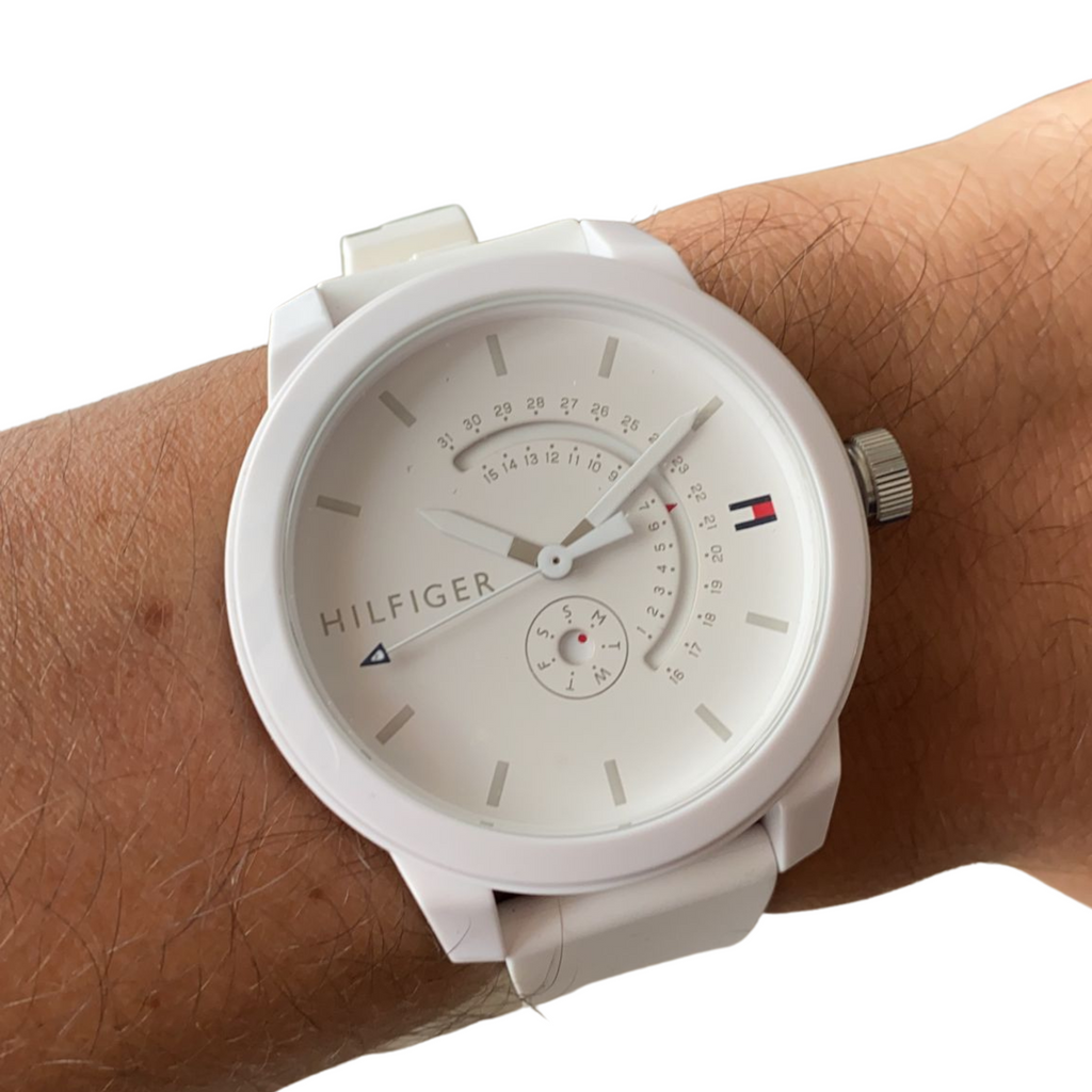 TOMMY HILFIGER OROLOGIO BIANCO AL QUARZO