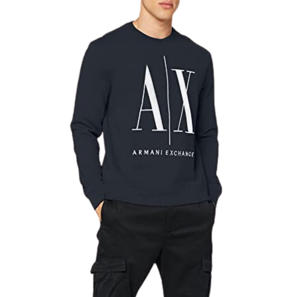 ARMANI EXCHANGE FELPA BLU