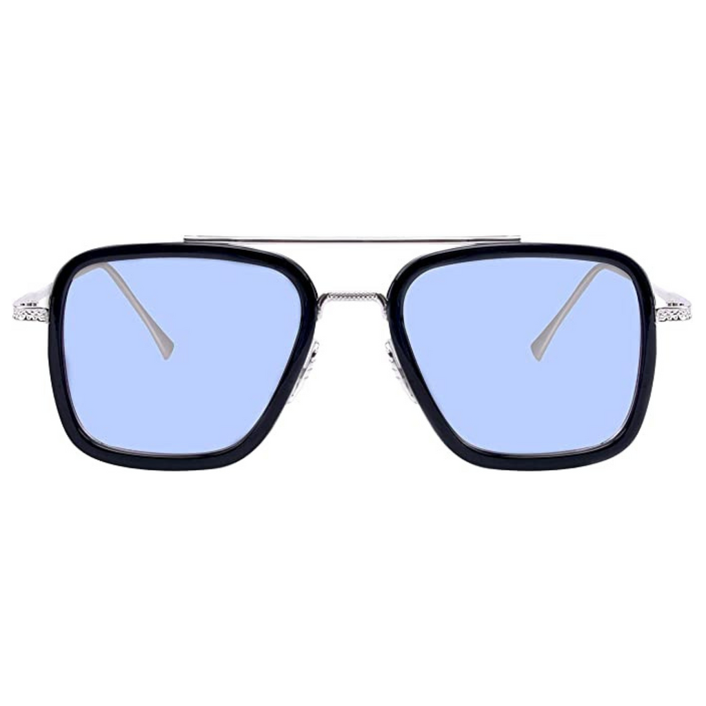 OCCHIALI IRON LIGHT BLUE IN METALLO