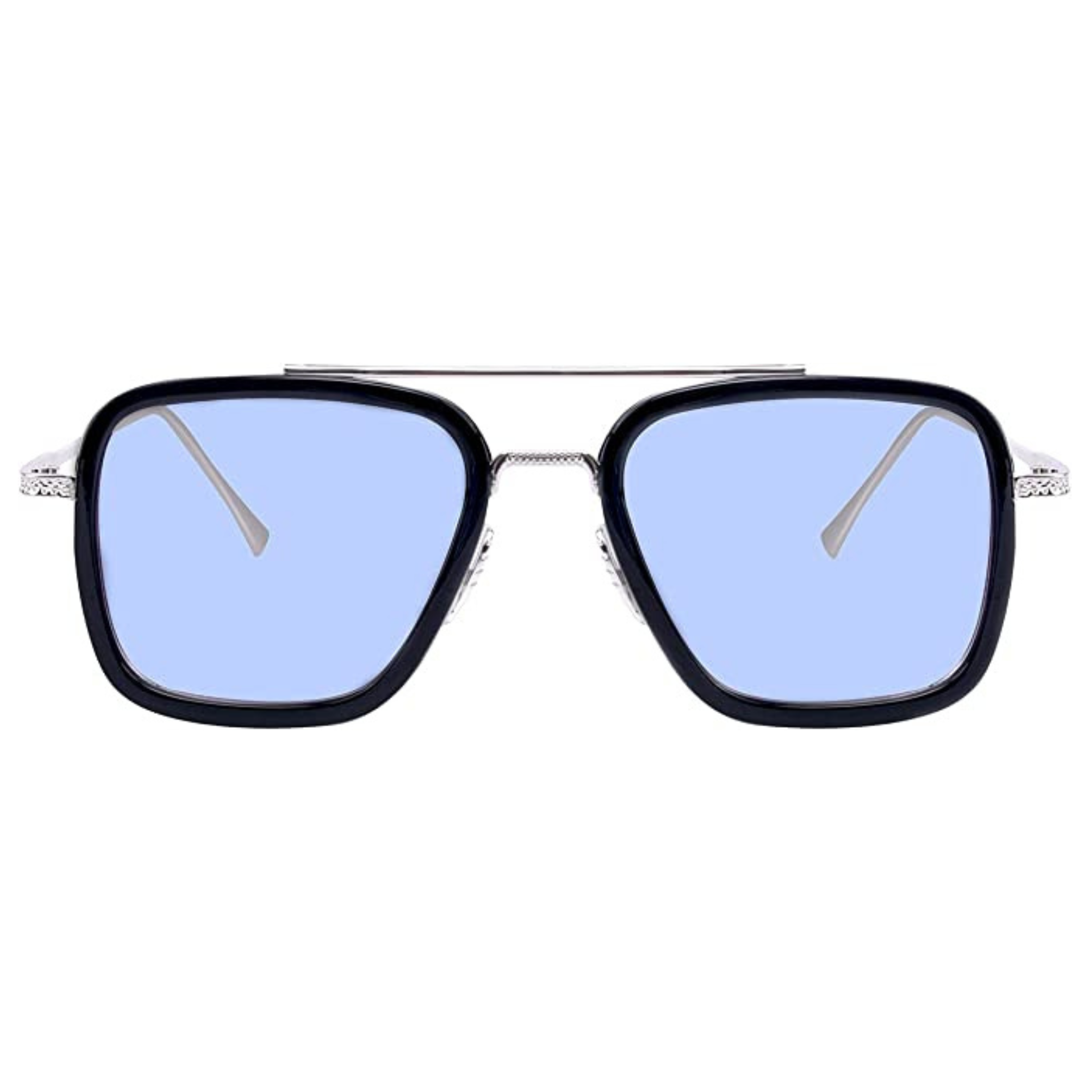 OCCHIALI IRON LIGHT BLUE IN METALLO