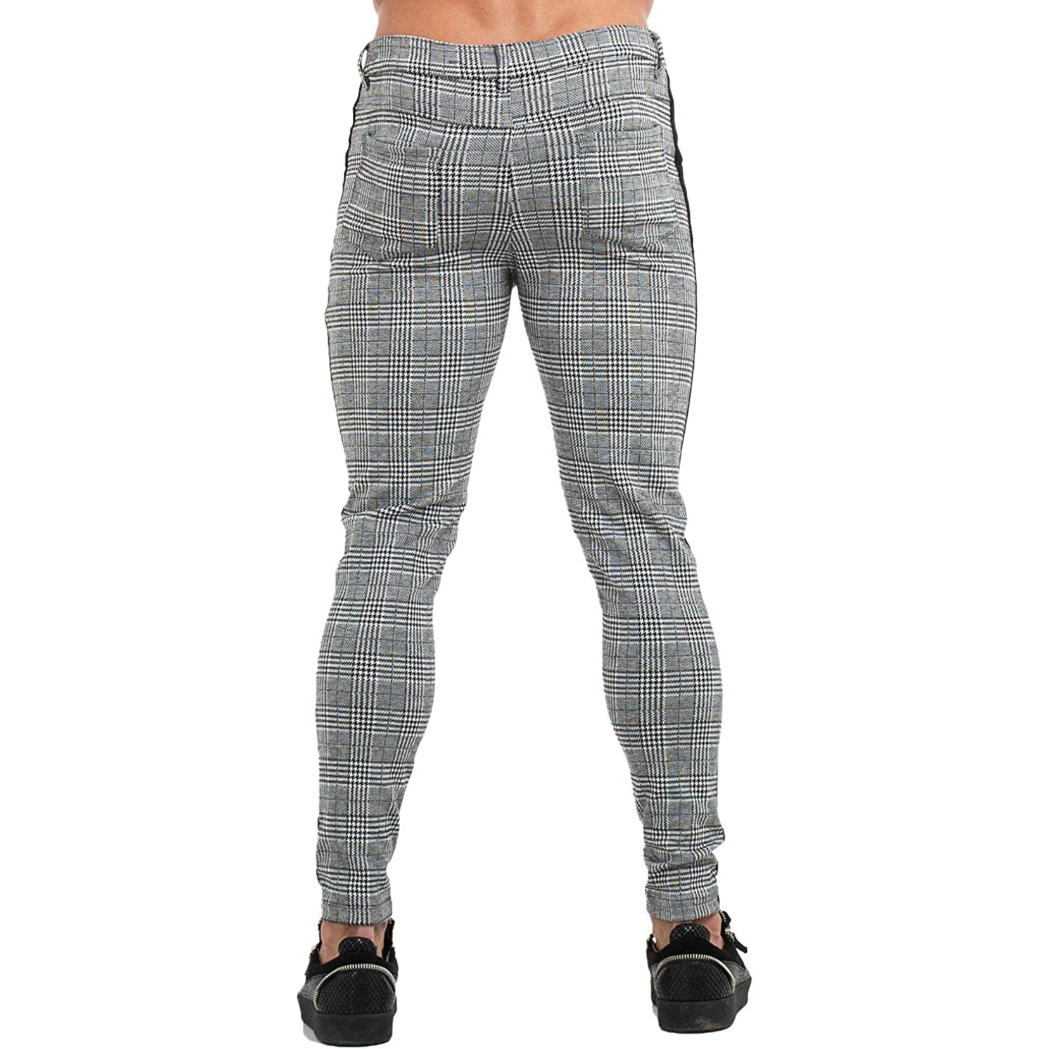 PANTALONE A QUADRI GRIGIO 2