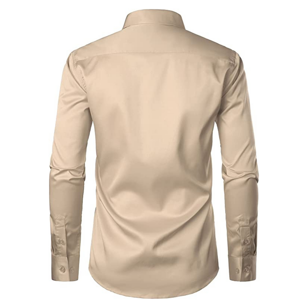 CAMICIA CHRIS TINTA UNITA BEIGE