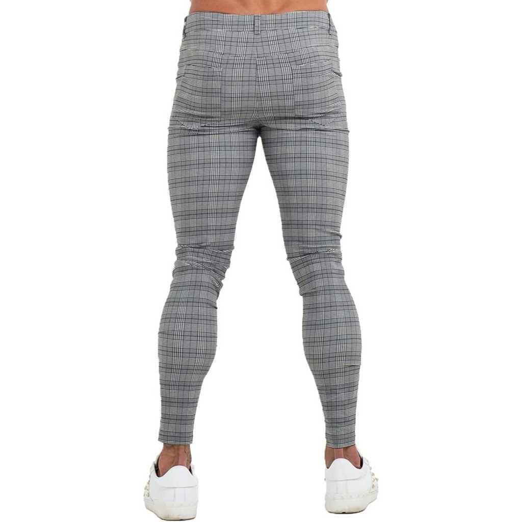 PANTALONE A QUADRI GRIGIO 1
