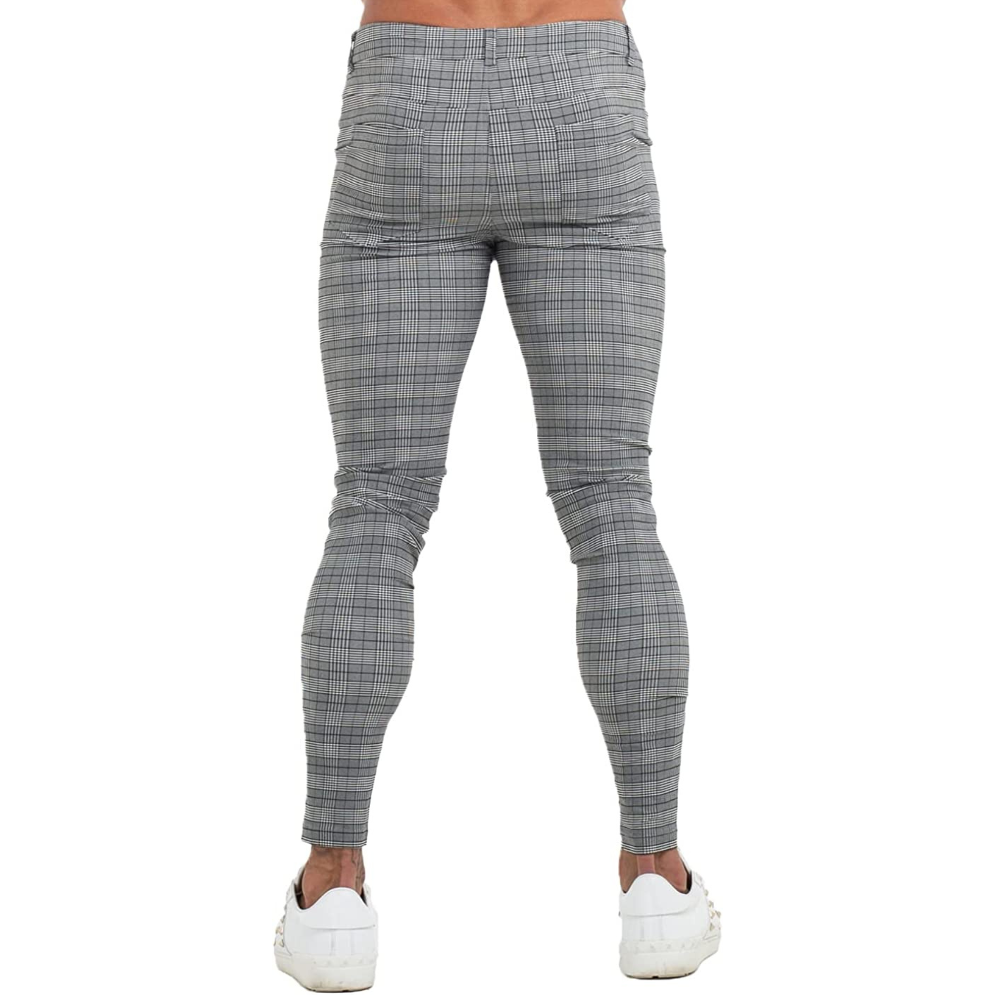 PANTALONE A QUADRI GRIGIO 1