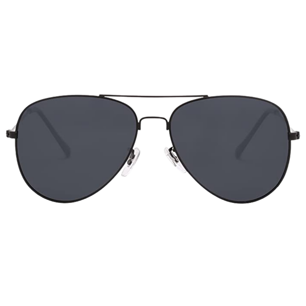 OCCHIALI AVIATORE IN METALLO NERI ANTIRIFLESSO