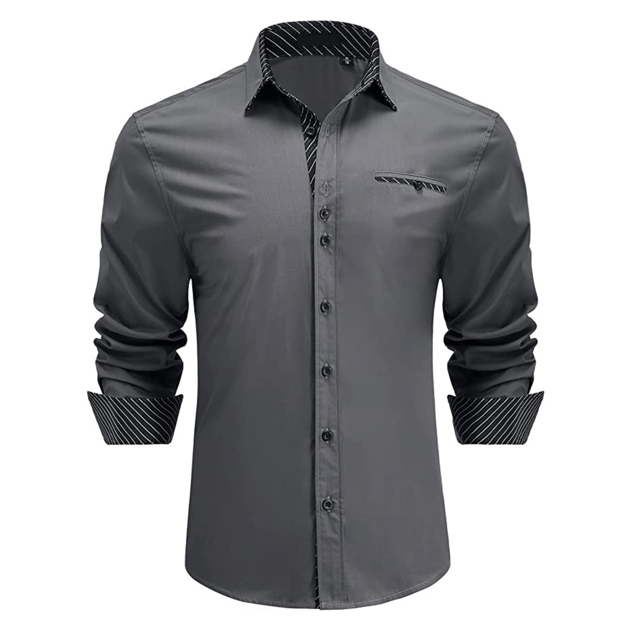 CAMICIA EDER FANTASIA BICOLORE GRIGIA
