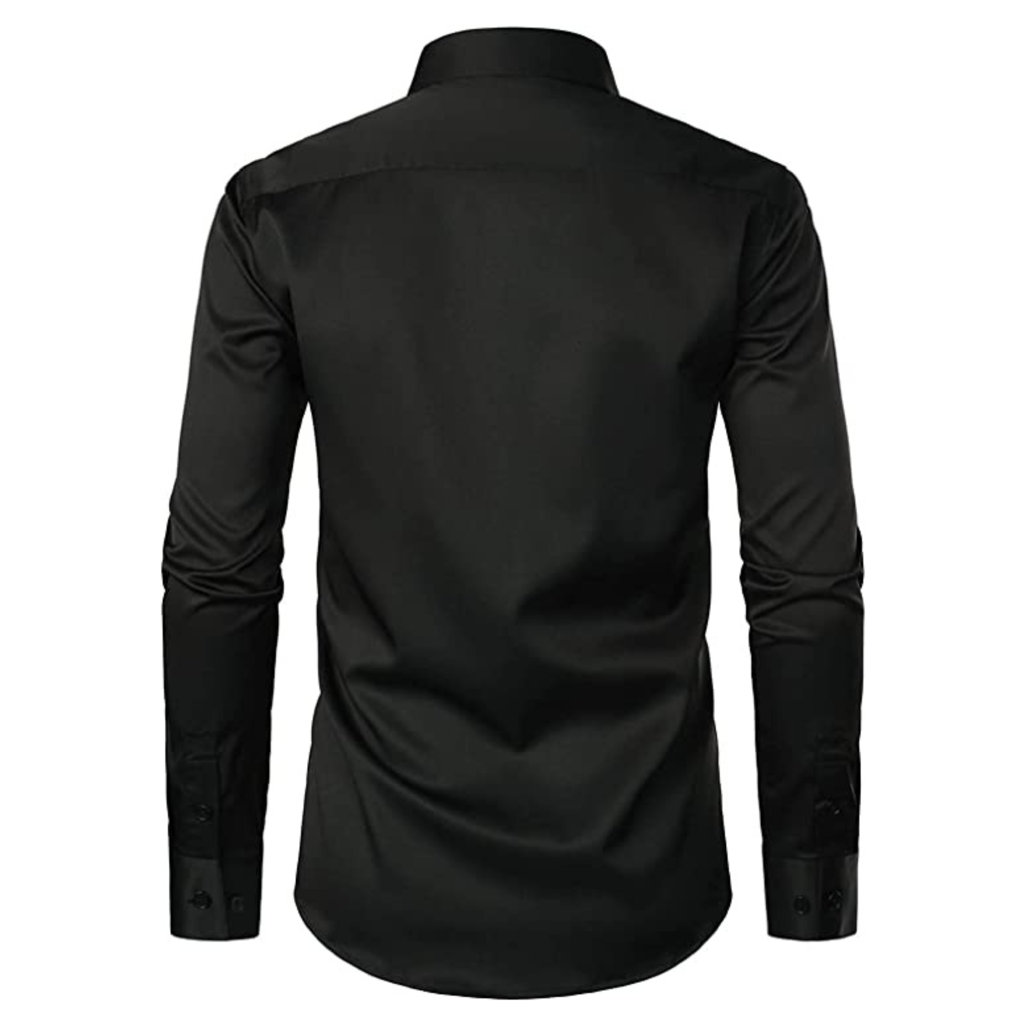 CAMICIA CHRIS TINTA UNITA NERA