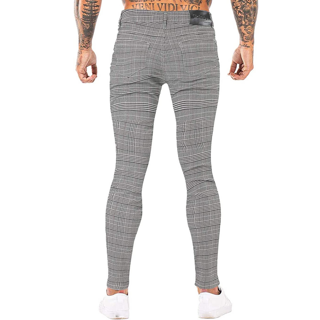 PANTALONE A QUADRI GRIGIO 5