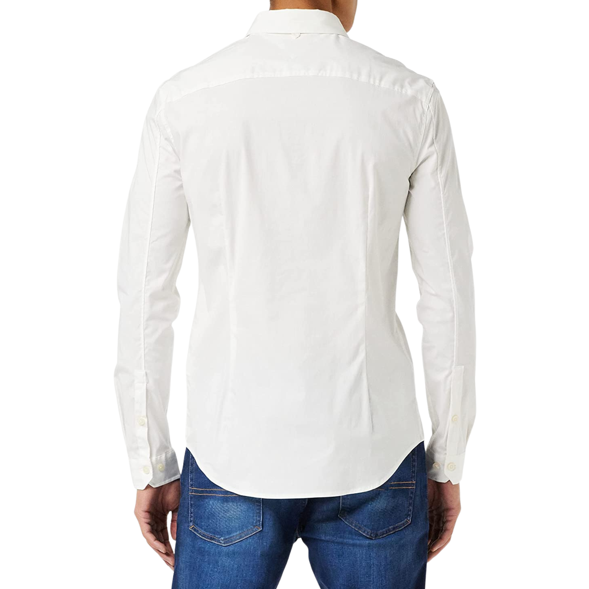 TOMMY HILFIGER CAMICIA TINTA UNITA BIANCA