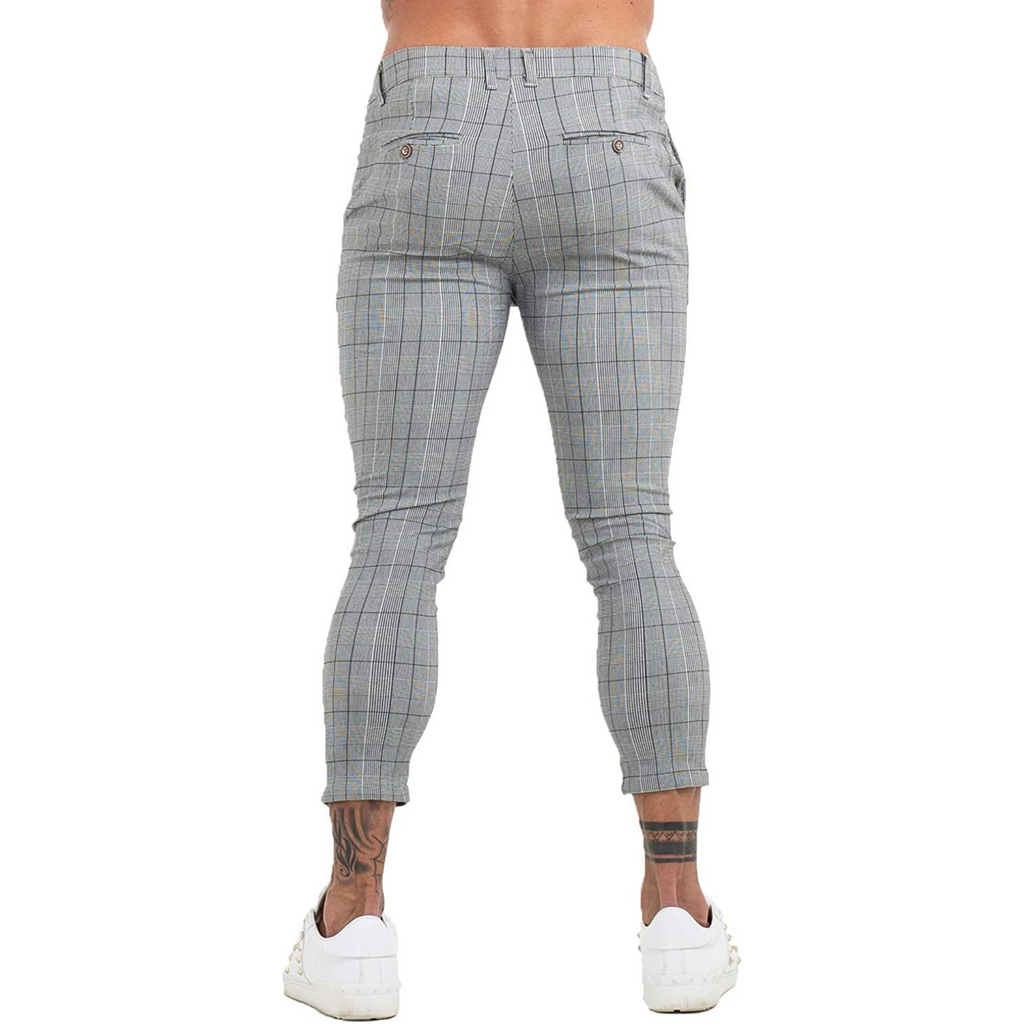 PANTALONE A QUADRI GRIGIO 3