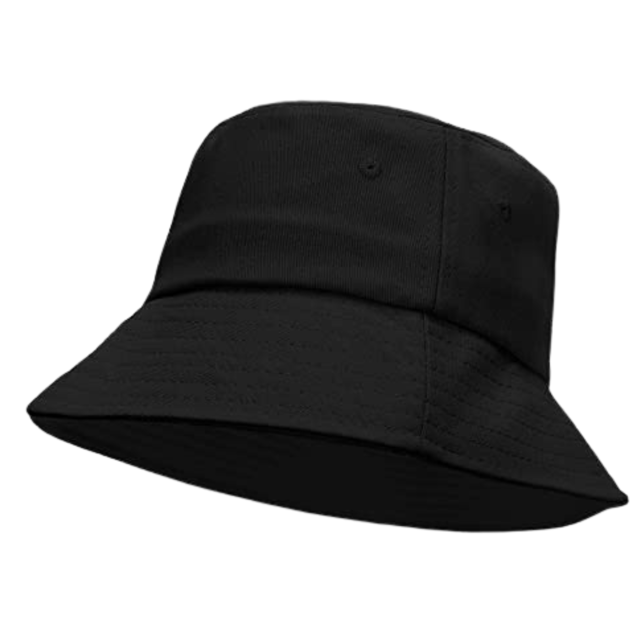 CAPPELLO PESCATORE IN COTONE NERO