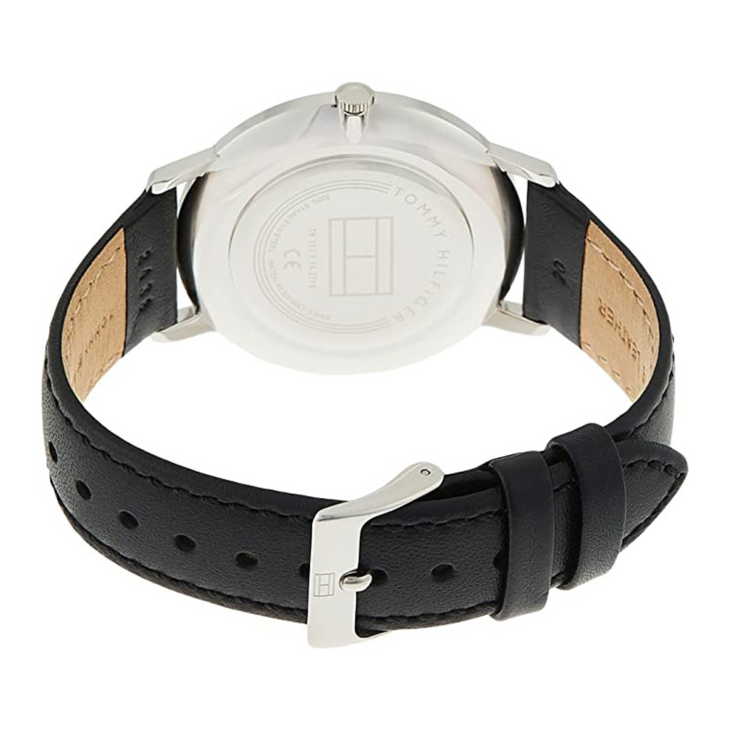 TOMMY HILFIGER OROLOGIO IN PELLE NERO