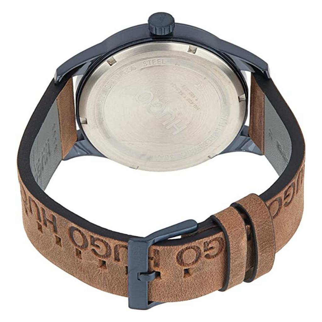 HUGO BOSS OROLOGIO IN PELLE MARRONE