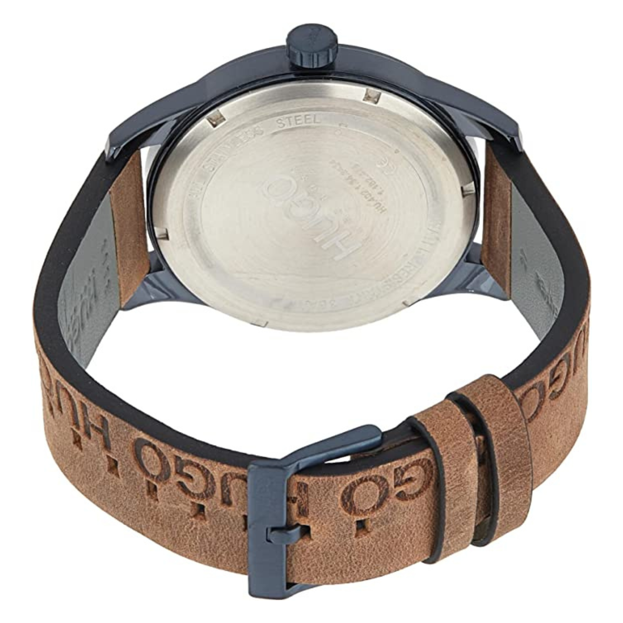 HUGO BOSS OROLOGIO IN PELLE MARRONE