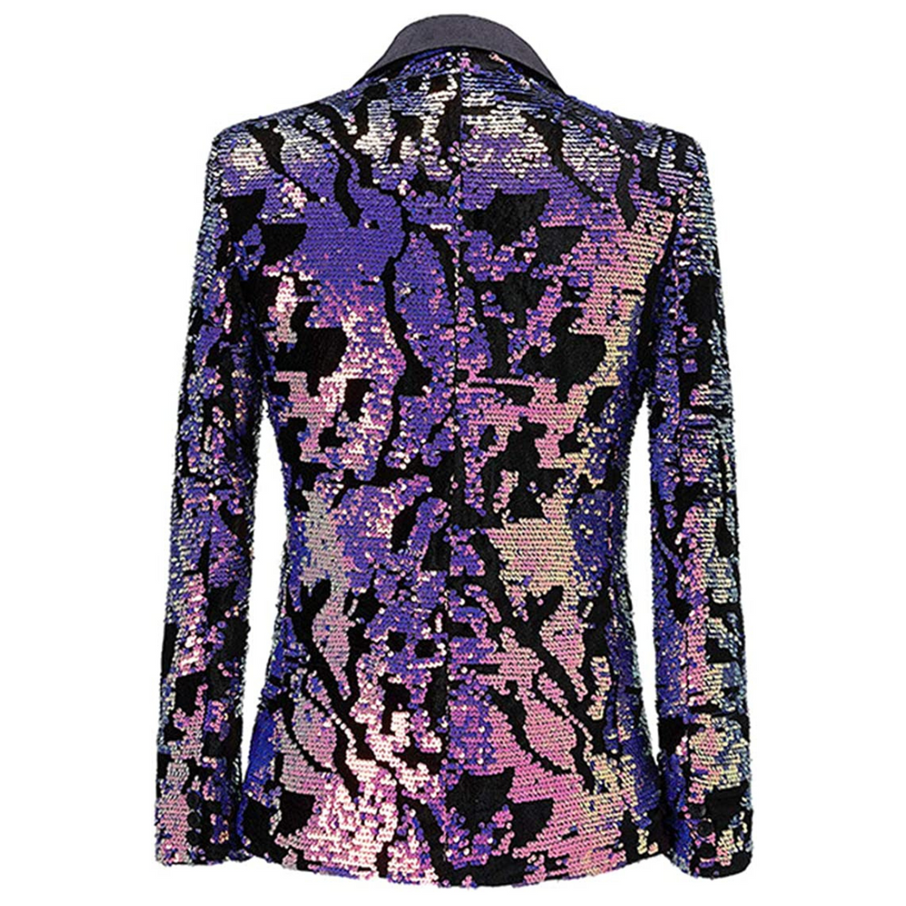 BLAZER IN VELLUTO CON PAILLETTES