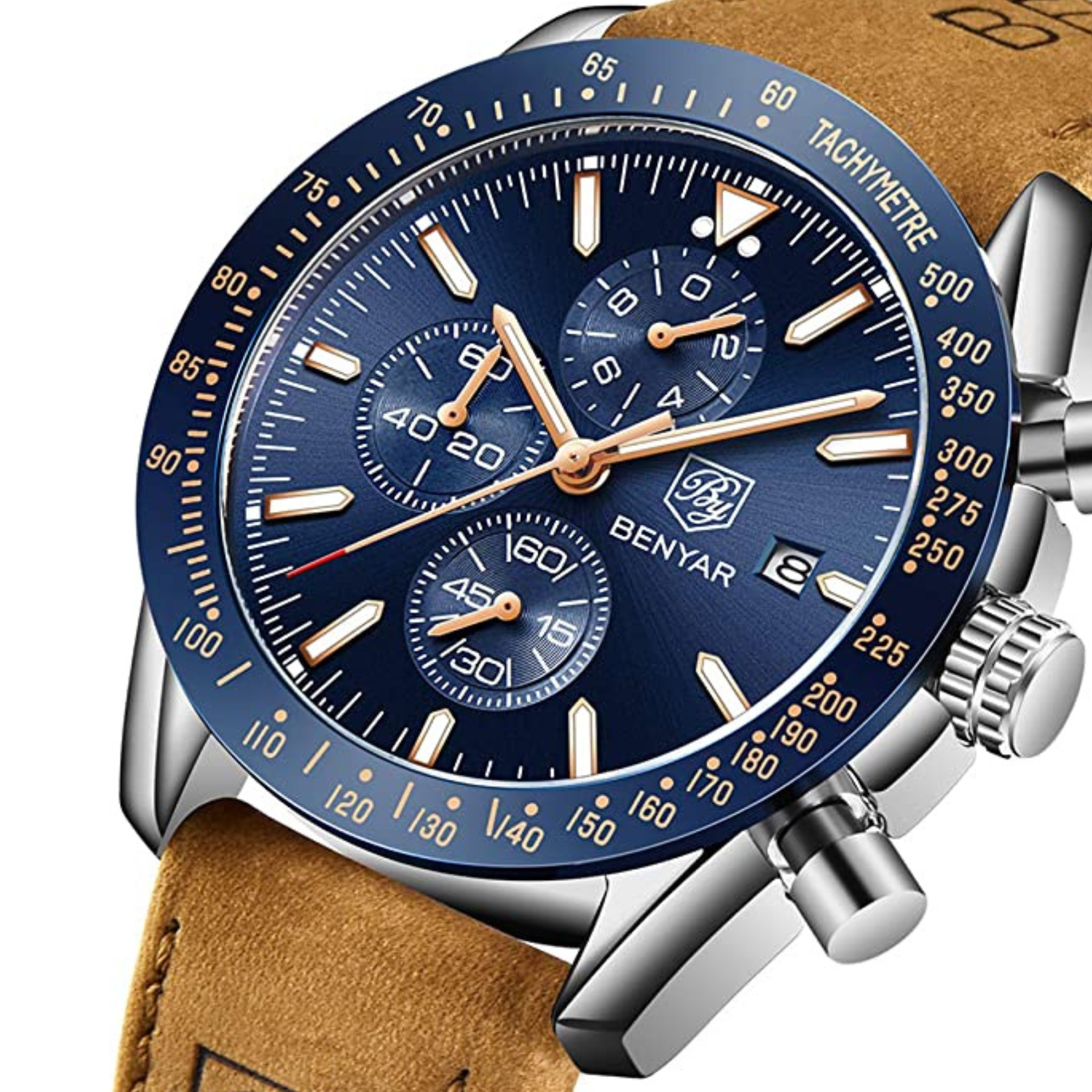 OROLOGIO AL QUARZO IN PELLE MARRONE