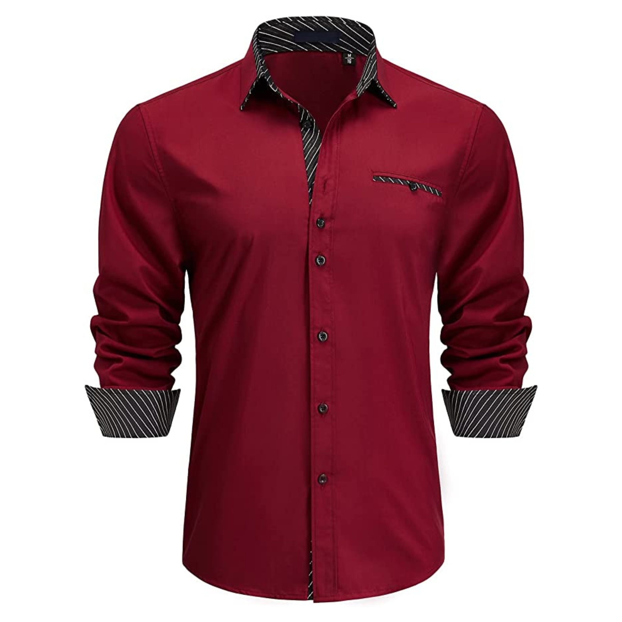 CAMICIA EDER FANTASIA BICOLORE BORDEAUX