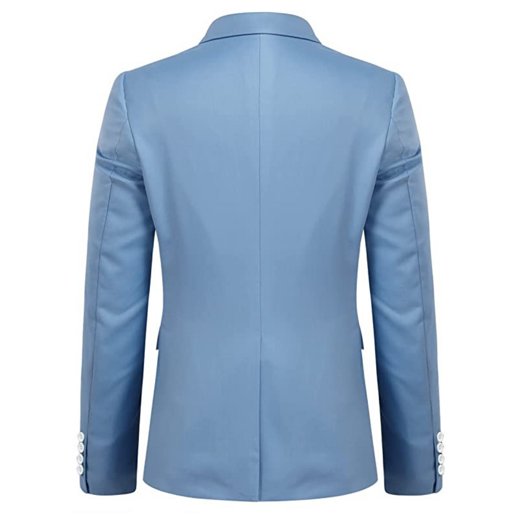 ABITO BECKER 3 PEZZI CELESTE