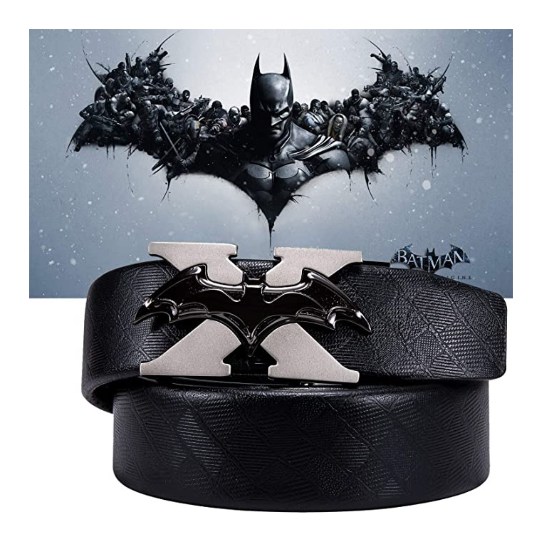 BATMAN CINTURA IN PELLE NERA LIM.EDITION (130 CM)
