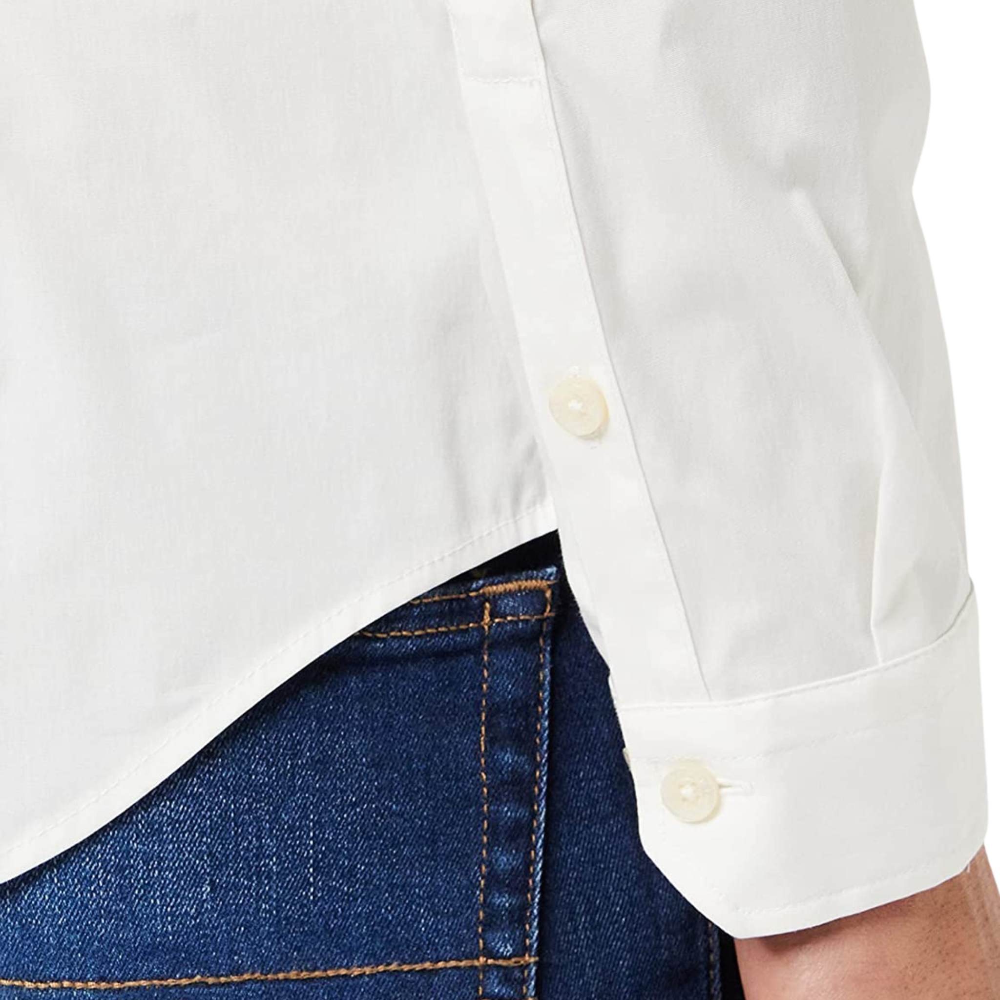 TOMMY HILFIGER CAMICIA TINTA UNITA BIANCA