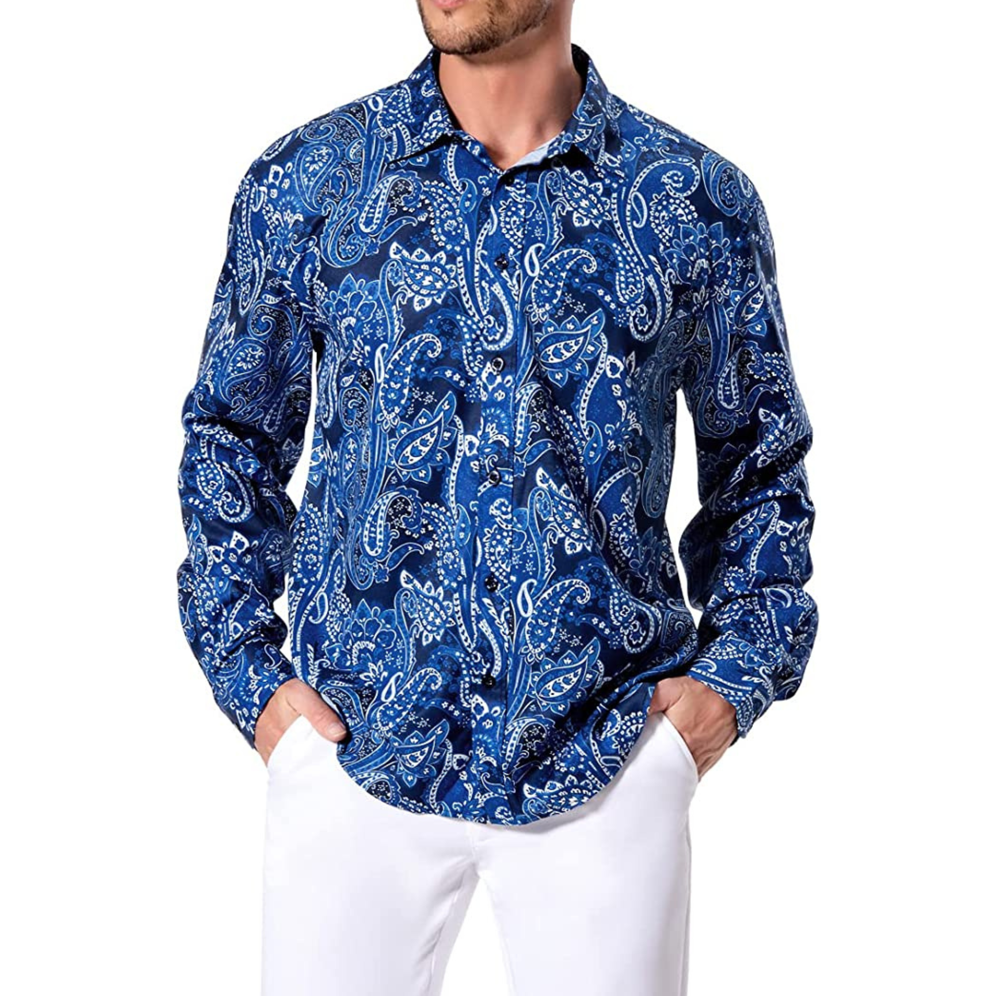 CAMICIA FLOREALE BLU
