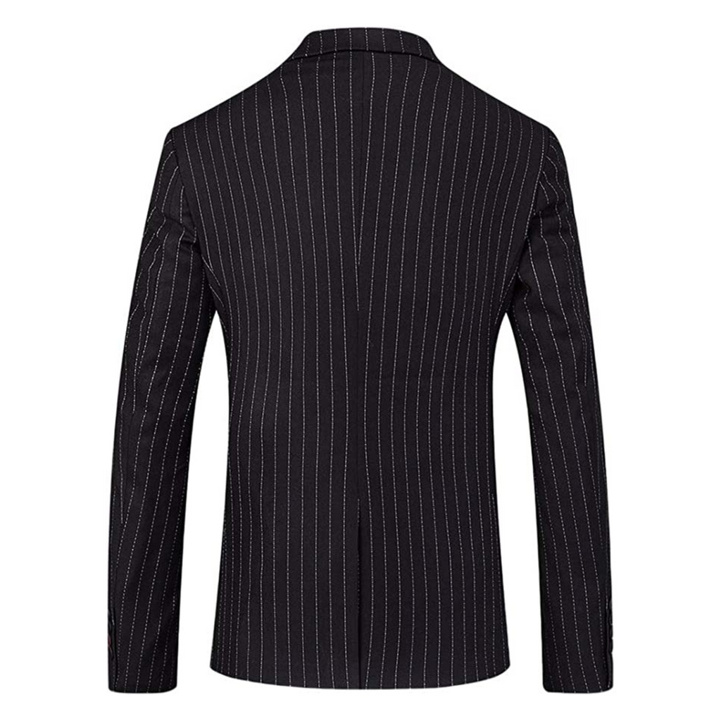 ABITO FRANCIS 3 PEZZI GESSATO NERO