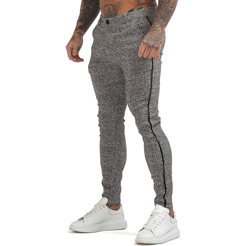 PANTALONE A QUADRI GRIGIO 4
