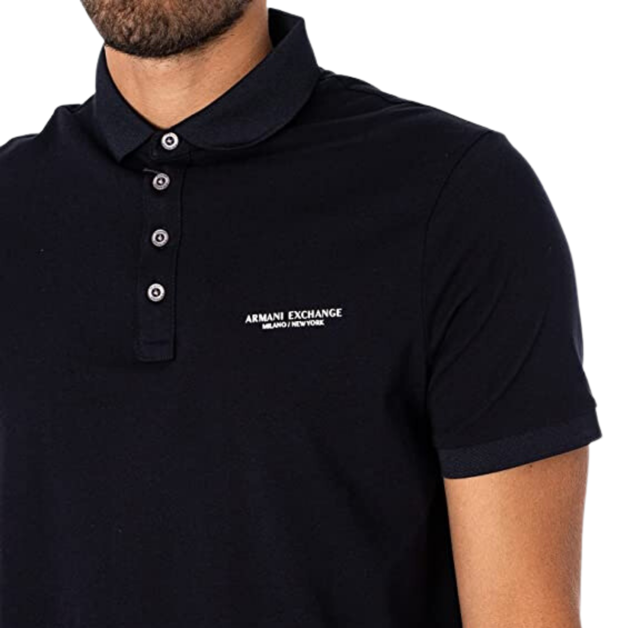 ARMANI EXCHANGE POLO BLU SCURO