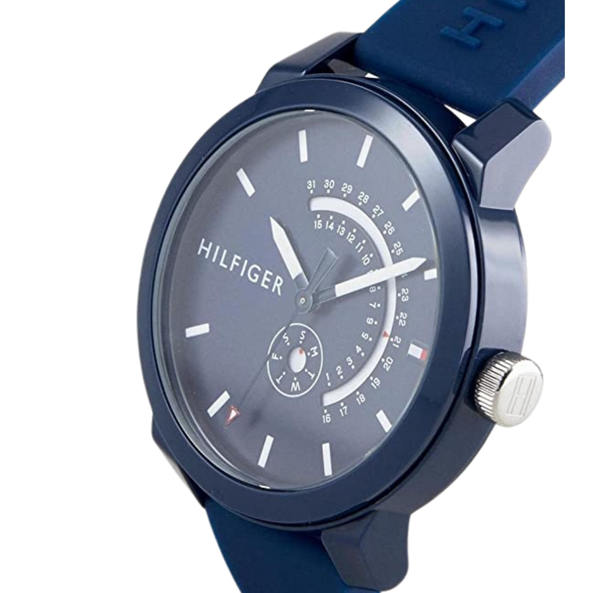 TOMMY HILFIGER OROLOGIO BLU GOFFRATO
