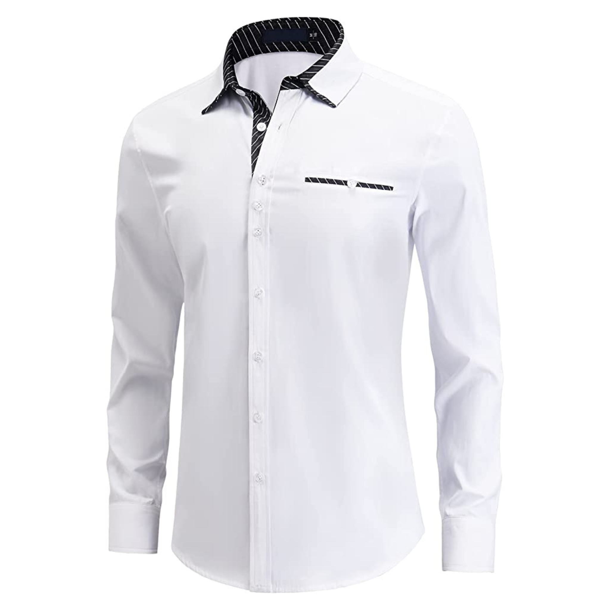 CAMICIA EDER FANTASIA BICOLORE BIANCA