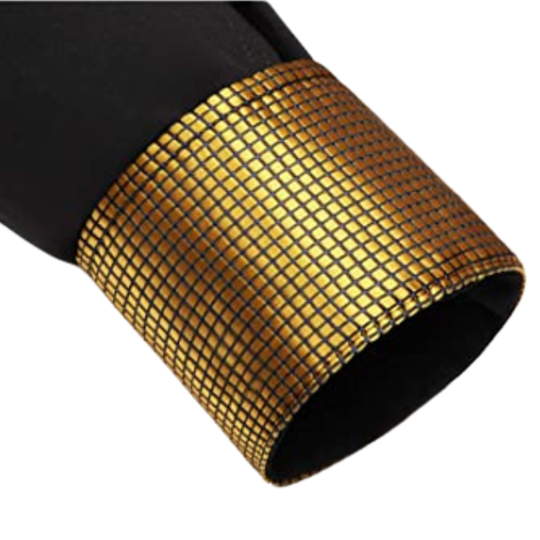 CAMICIA TREVOR FANTASIA BICOLORE NERA/ORO